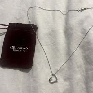 Helzberg Diamonds Floating Heart Necklace